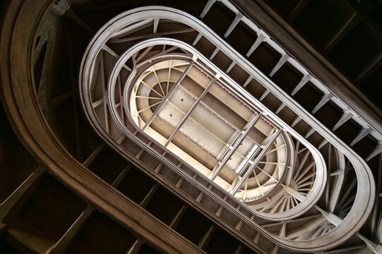 daring ancient helical ramp built for the ascent of cars built on the test track on the roof of the factory Lingotto Turin Italy May 22 2023