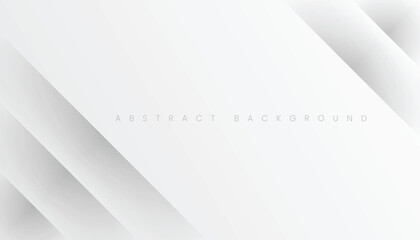 abstract white and gray diagonal lines background, overlay layers. vector illustration