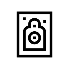 gun mark icon with black color