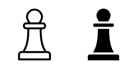Chess Piece icon. sign for mobile concept and web design. vector illustration