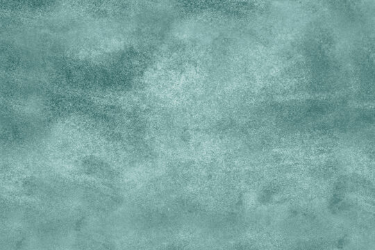 Light pale blue green teal mint gray abstract watercolor. Dusty jade green color. Art background for design. Pastel shade. Grunge. Dirty, rough.