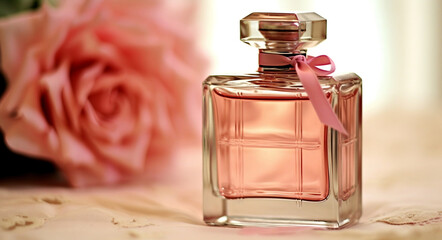 Romantic Gesture: Sweet Rose Perfume for love, anniversary and gifting, generative AI