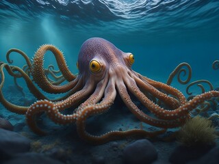 octopus in aquarium