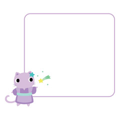 七夕のネコ　フレーム付