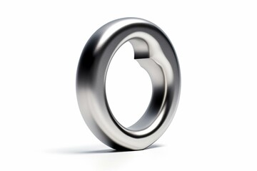 A big magnet with a horseshoe shape on a white background. Includes clipping path. Generative AI