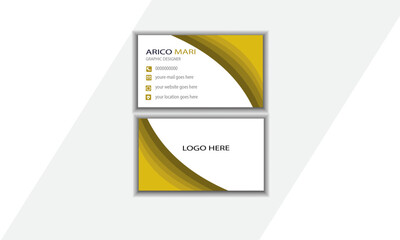 Fototapeta premium Modern Business card Corporate template corporate concept brand identity template Realistic shadow Clean .