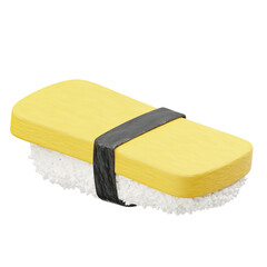 Tamago Sushi 3D Icon