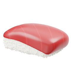 Tuna Nigiri Sushi 3D Icon
