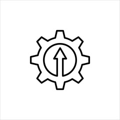 Loading process. Concept of upgrade application progress icon for graphic and web design. Upgrade Update system icon on white background