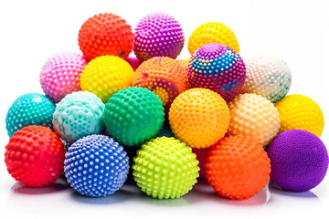 Colorful sensory balls for kids - Enhancing cognitive and physical development, generative AI