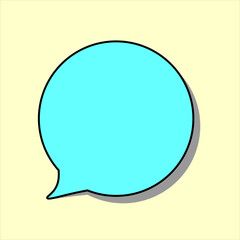 A Bubble Message Cartoon 3D