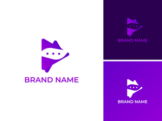 Obraz premium ABSTRACT ILLUSTRATION TRIANGLE WITH DOT SIMPLE MINIMALIST GRADIENT COLOR TECH LOGO ICON MODERN SIMPLE TEMPLATE DESIGN VECTOR