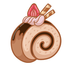 Bakery and dessert represented by delicious cake icon. Isolated and colorfull