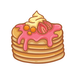 Bakery and dessert represented by delicious cake icon. Isolated and colorfull