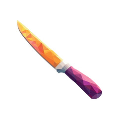 Sharp metallic weapon icon on white backdrop