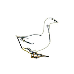 sketch of a swan with transparent background