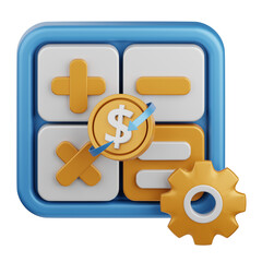 3d rendering payment calculation isolated useful for business, payment, money and transaction design