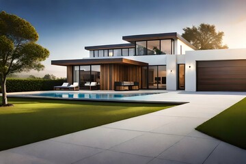 Modern House with pool