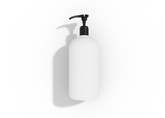 Shampoo and lotion bottle mockup