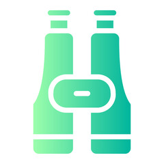 binoculars gradient icon