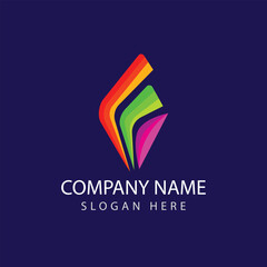 Colorful Abstract Logo Design For Company
