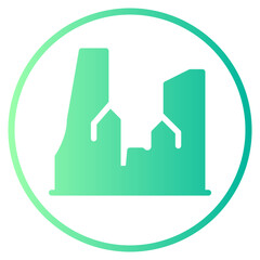 canyon gradient icon