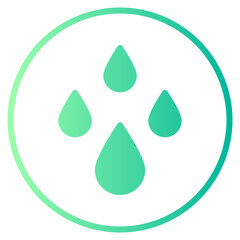 raindrop gradient icon