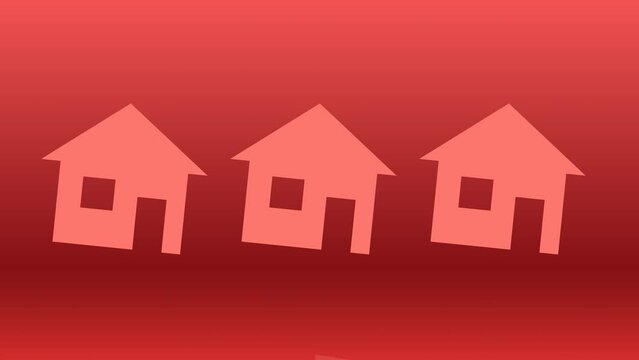 Down of crisis the real estate market. financial business market graphic background