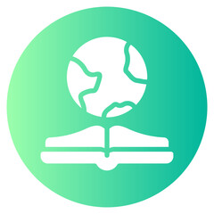 ecology book gradient icon