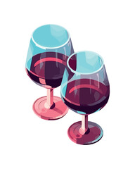 Wineglass icon symbolizes luxury and celebration