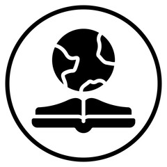 ecology book glyph icon