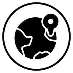 globe glyph icon