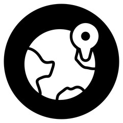 globe glyph icon