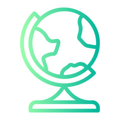 earth globe gradient icon