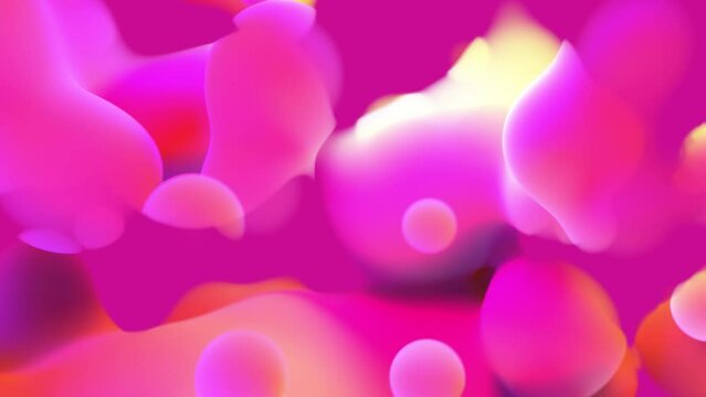 pink and orange gradient smooth tender drops - loop video