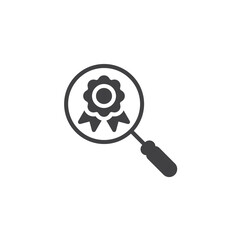 Quality research vector icon