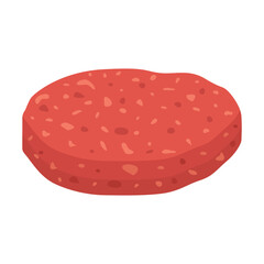 Vector cartoon image of meat products. The concept of farm fresh meat, smoked sausages, etc. Cooking and selling elements for your design.