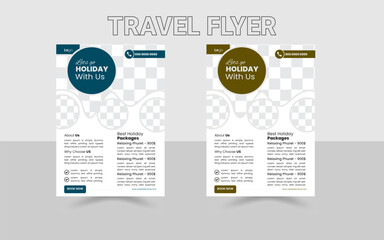 Travel Flyer Template to print ready. 