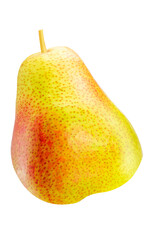 Green Pear on white background , Pear fruit  Isolate on white with clipping path.