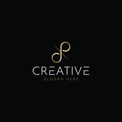 Design a clever and minimalist monogram PD, solutions for brand identity designs for startup companies, individuals, etc, letter p,