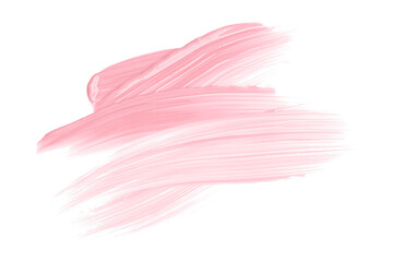 Shiny pink brush watercolor painting isolated on transparent background. watercolor png