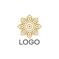 mandala logo design for decoration and fashion