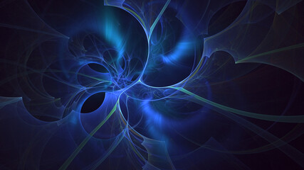 3D rendering abstract colorful fractal light background