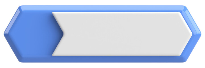 3D button. Empty button. 3D illustration.