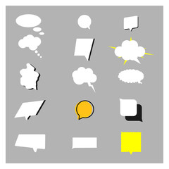Speech buble element vector design