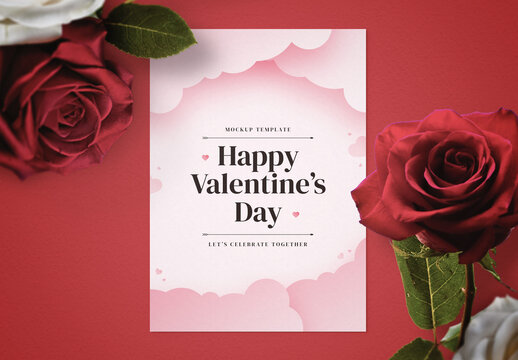 Valentines Day Card Mockup