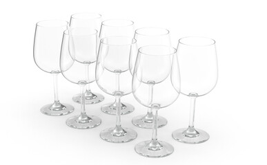champagne glasses on transparent background