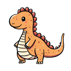 Cute dinosaur outline doodle