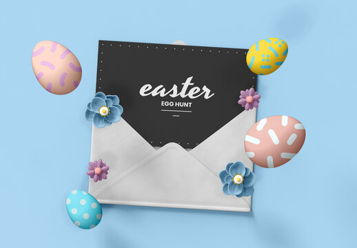 Egg Hunt Card Mockup