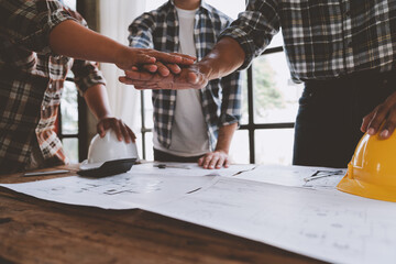 A team of  and engineers have joined hands on with building a successful project teamwork concept.